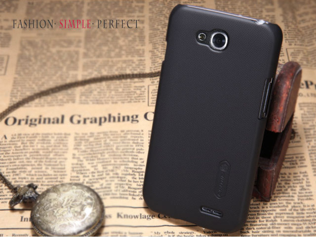 Чехол Nillkin Hard case для LG L90 D410 (черный, пластиковый)