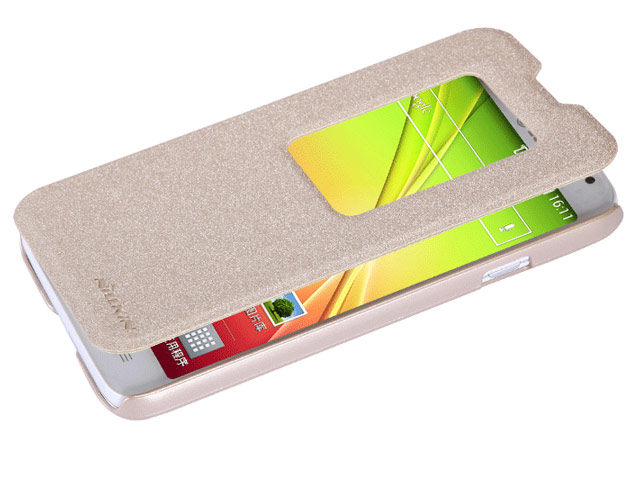 Чехол Nillkin Sparkle Leather Case для LG L70 D325 (черный, кожаный)