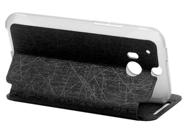 Чехол WhyNot Folio Case для HTC new One (HTC M8) (черный, кожаный) (NPG)