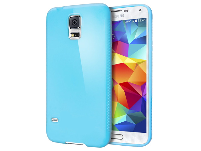 Чехол WhyNot Soft Case для Samsung Galaxy S5 SM-G900 (голубой, гелевый) (NPG)