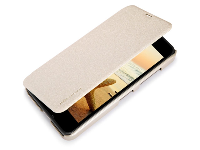 Чехол Nillkin Sparkle Leather Case для Nokia Lumia 630 (золотистый, кожаный)