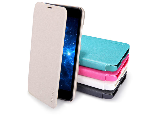 Чехол Nillkin Sparkle Leather Case для Nokia Lumia 630 (золотистый, кожаный)