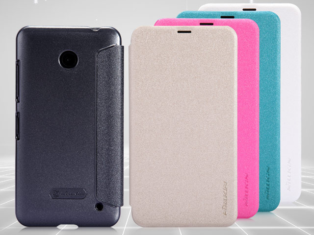 Чехол Nillkin Sparkle Leather Case для Nokia Lumia 630 (розовый, кожаный)