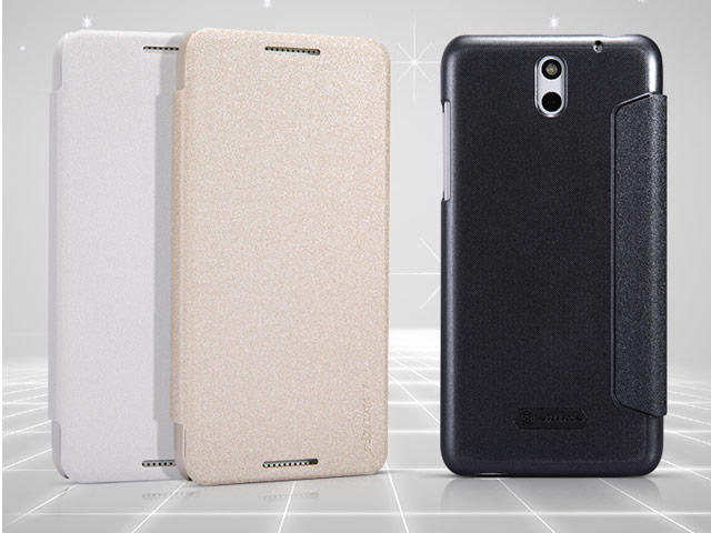 Чехол Nillkin Sparkle Leather Case для HTC Desire 610 (золотистый, кожаный)