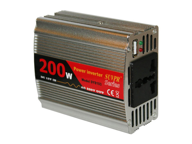 Инвертор Suvpr Power Inverter DY8103 (200W, 12V-220V)