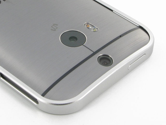 Чехол Yotrix BumperCase для HTC new One (HTC M8) (серебристый, алюминиевый)