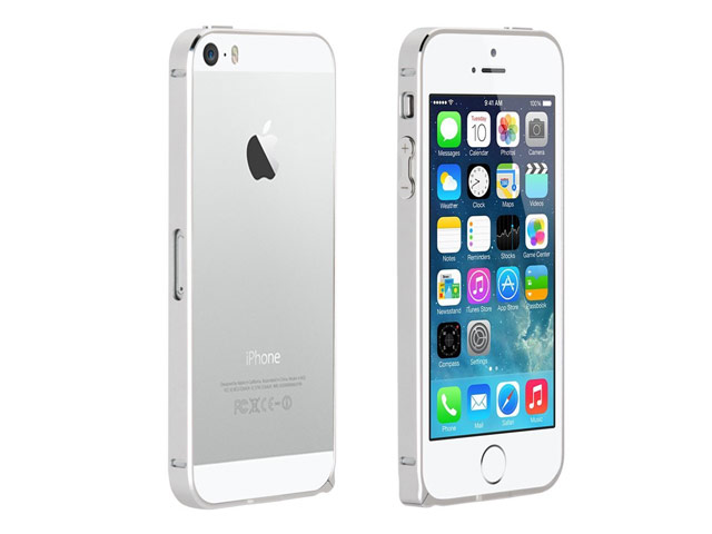 Чехол Yotrix BumperCase для Apple iPhone 5/5S (серебристый, алюминиевый)