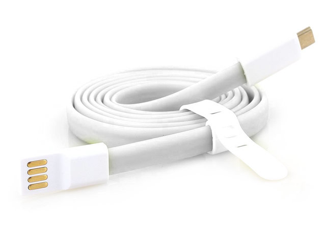 USB-кабель Vojo Trim универсальный (белый, 1.2 метра, microUSB, магнитный)