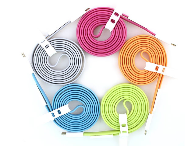USB-кабель Vojo Trim универсальный (розовый, 1.2 метра, microUSB, магнитный)