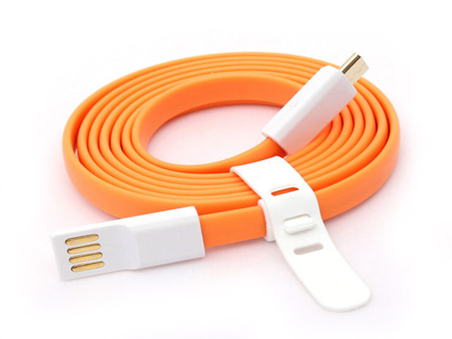 USB-кабель Vojo Trim универсальный (оранжевый, 1.2 метра, microUSB, магнитный)