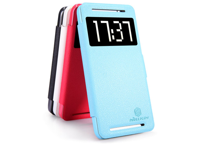 Чехол Nillkin Fresh Series Leather case для HTC One E8 (черный, кожаный)