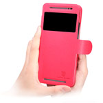 Чехол Nillkin Fresh Series Leather case для HTC One E8 (красный, кожаный)
