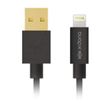 USB-кабель X-Doria Lightning Cable (черный, 1 м, Lightning, MFi)