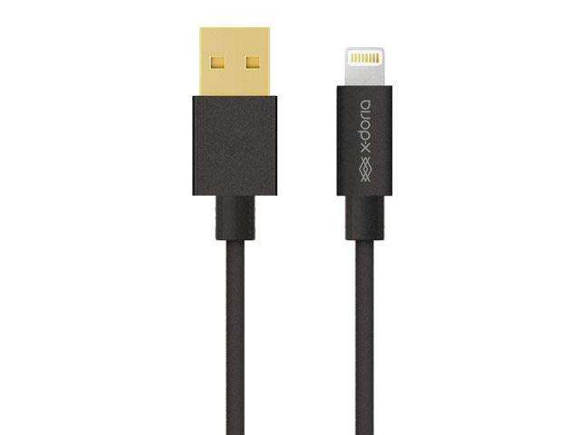 USB-кабель X-Doria Lightning Cable (черный, 1 м, Lightning, MFi)