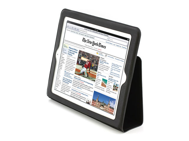 Чехол YooBao Lively Case для Apple iPad 2 (кож.зам, черный)