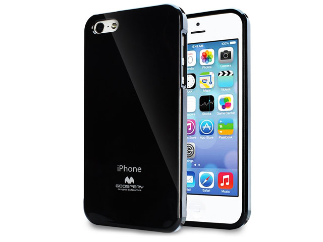 Чехол Mercury Goospery Jelly Case для Apple iPhone 5/5S (черный, гелевый)