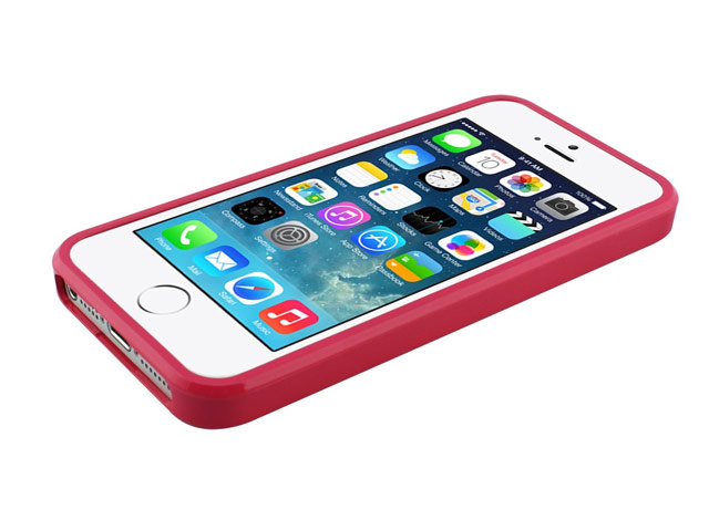 Чехол Mercury Goospery Jelly Case для Apple iPhone 5/5S (малиновый, гелевый)