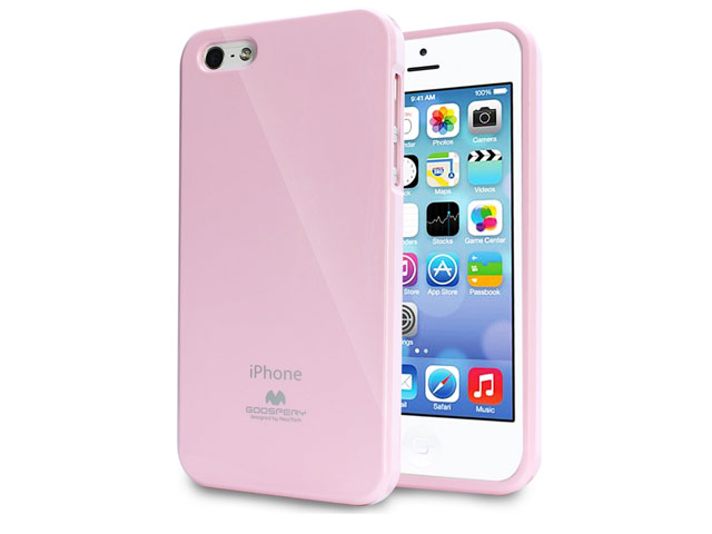 Чехол Mercury Goospery Jelly Case для Apple iPhone 5/5S (розовый, гелевый)