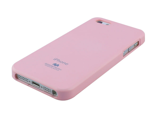 Чехол Mercury Goospery Jelly Case для Apple iPhone 5/5S (розовый, гелевый)