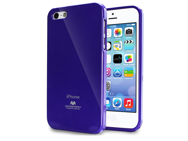 Чехол Mercury Goospery Jelly Case для Apple iPhone 5/5S (фиолетовый, гелевый)