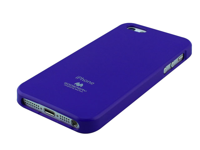 Чехол Mercury Goospery Jelly Case для Apple iPhone 5/5S (фиолетовый, гелевый)