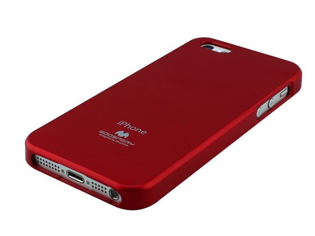 Чехол Mercury Goospery Jelly Case для Apple iPhone 5/5S (красный, гелевый)