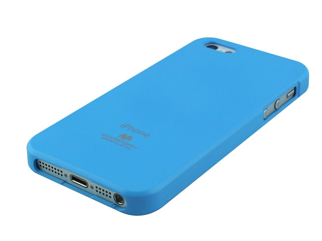 Чехол Mercury Goospery Jelly Case для Apple iPhone 5/5S (голубой, гелевый)