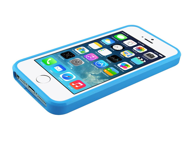 Чехол Mercury Goospery Jelly Case для Apple iPhone 5/5S (голубой, гелевый)