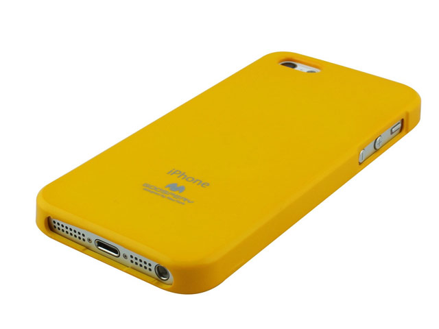 Чехол Mercury Goospery Jelly Case для Apple iPhone 5/5S (желтый, гелевый)