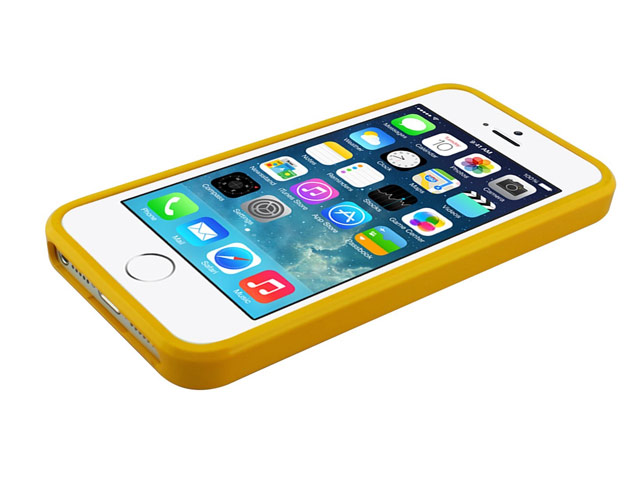 Чехол Mercury Goospery Jelly Case для Apple iPhone 5/5S (желтый, гелевый)