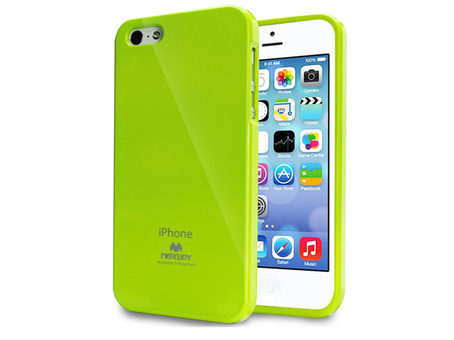 Чехол Mercury Goospery Jelly Case для Apple iPhone 5/5S (зеленый, гелевый)