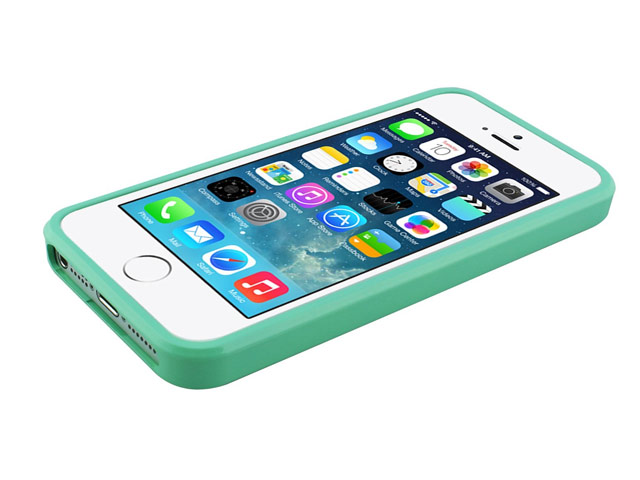 Чехол Mercury Goospery Jelly Case для Apple iPhone 5/5S (бирюзовый, гелевый)