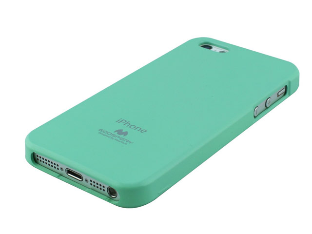 Чехол Mercury Goospery Jelly Case для Apple iPhone 5/5S (бирюзовый, гелевый)