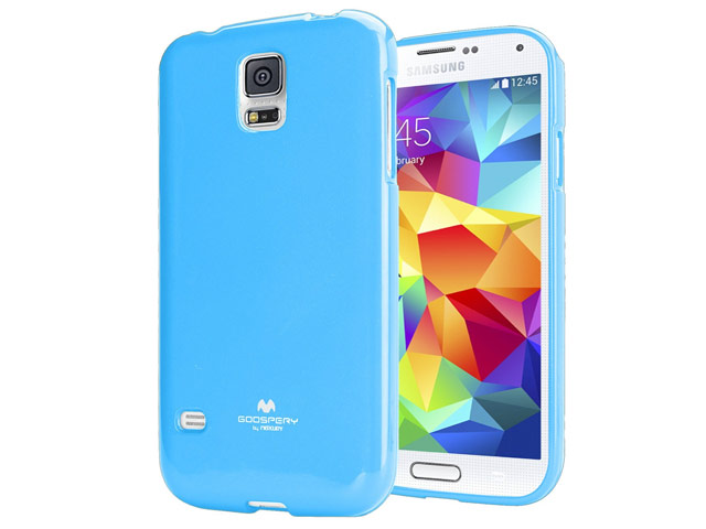 Чехол Mercury Goospery Jelly Case для Samsung Galaxy S5 SM-G900 (голубой, гелевый)