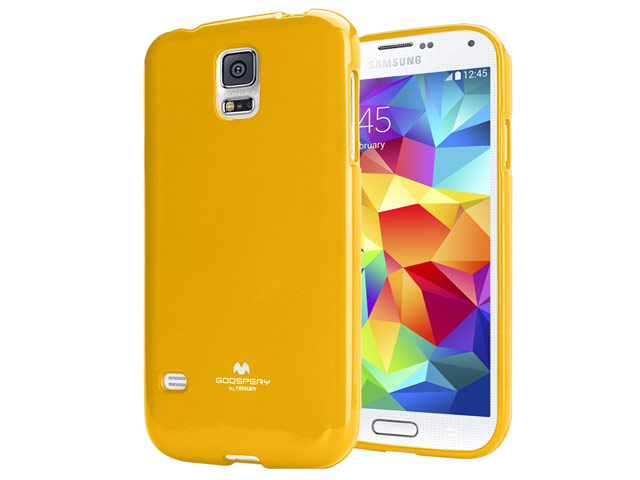 Чехол Mercury Goospery Jelly Case для Samsung Galaxy S5 SM-G900 (желтый, гелевый)