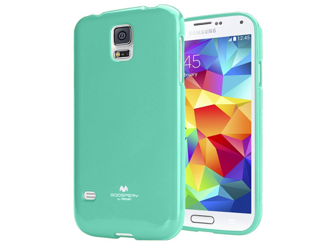 Чехол Mercury Goospery Jelly Case для Samsung Galaxy S5 SM-G900 (бирюзовый, гелевый)