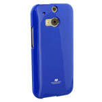 Чехол Mercury Goospery Jelly Case для HTC new One (HTC M8) (синий, гелевый)