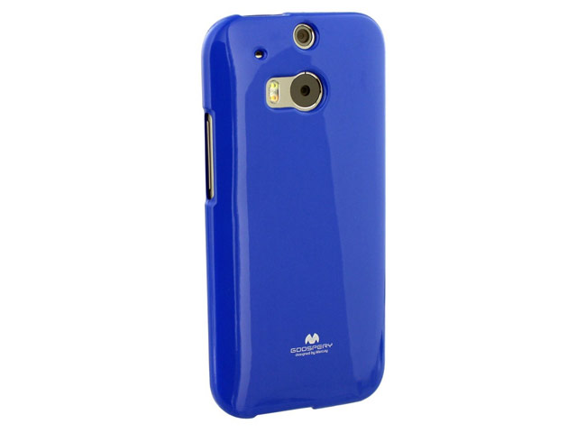 Чехол Mercury Goospery Jelly Case для HTC new One (HTC M8) (синий, гелевый)
