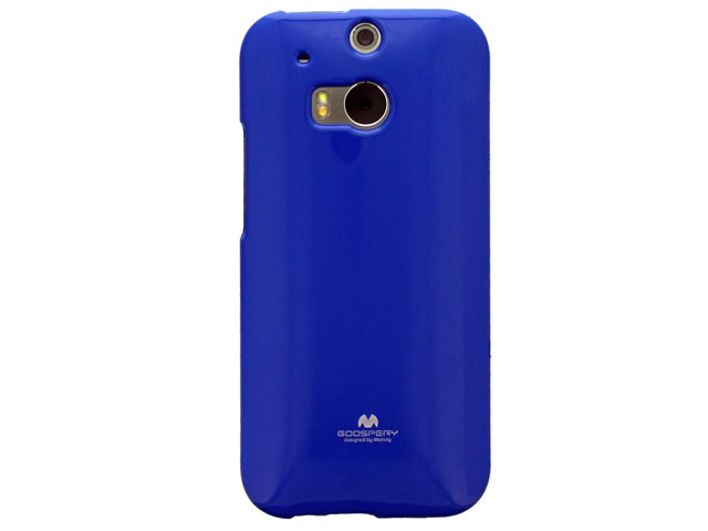 Чехол Mercury Goospery Jelly Case для HTC new One (HTC M8) (синий, гелевый)