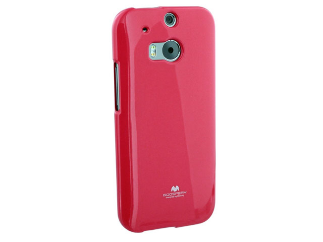 Чехол Mercury Goospery Jelly Case для HTC new One (HTC M8) (малиновый, гелевый)