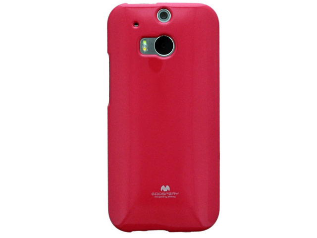 Чехол Mercury Goospery Jelly Case для HTC new One (HTC M8) (малиновый, гелевый)