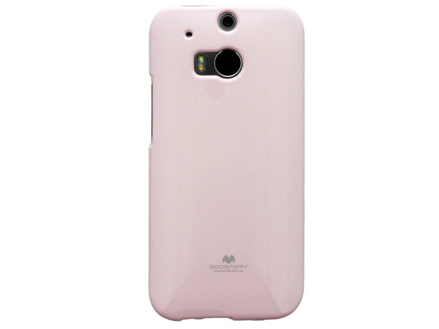 Чехол Mercury Goospery Jelly Case для HTC new One (HTC M8) (розовый, гелевый)