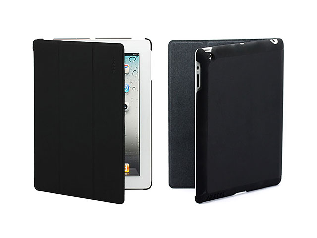 Чехол YooBao Slim leather case для Apple iPad 2 (кожаный, черный)