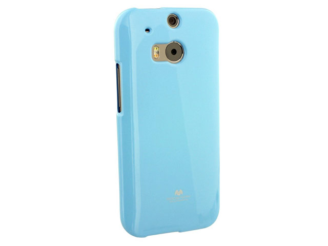 Чехол Mercury Goospery Jelly Case для HTC new One (HTC M8) (голубой, гелевый)