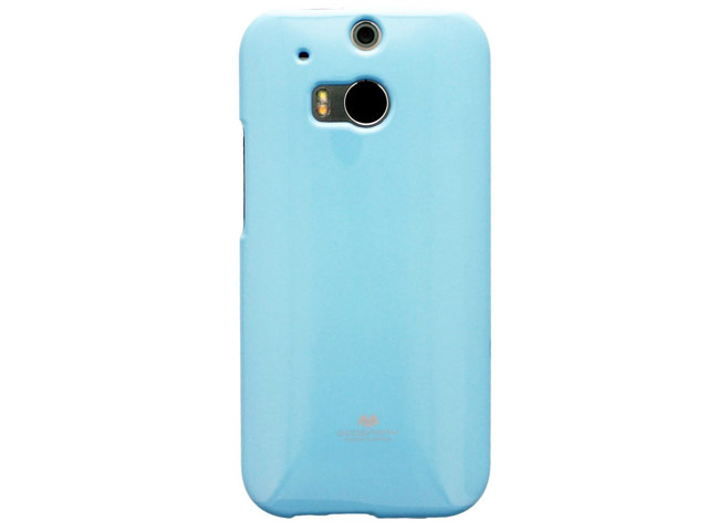 Чехол Mercury Goospery Jelly Case для HTC new One (HTC M8) (голубой, гелевый)