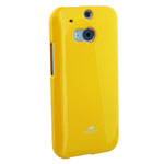 Чехол Mercury Goospery Jelly Case для HTC new One (HTC M8) (желтый, гелевый)