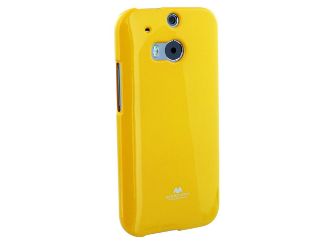 Чехол Mercury Goospery Jelly Case для HTC new One (HTC M8) (желтый, гелевый)