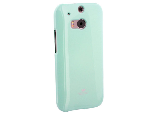 Чехол Mercury Goospery Jelly Case для HTC new One (HTC M8) (бирюзовый, гелевый)