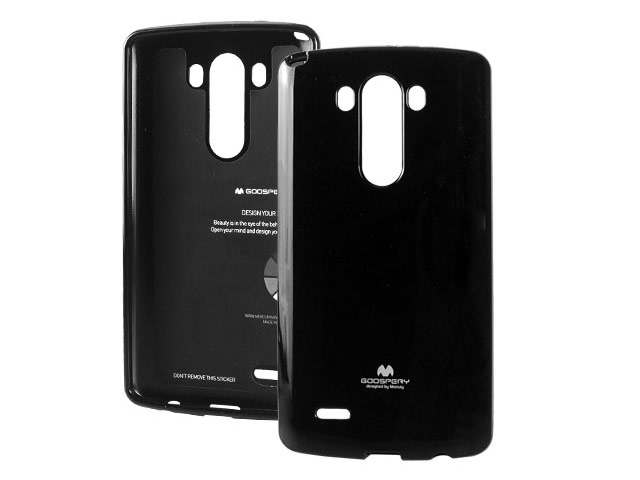 Чехол Mercury Goospery Jelly Case для LG G3 D850 (черный, гелевый)