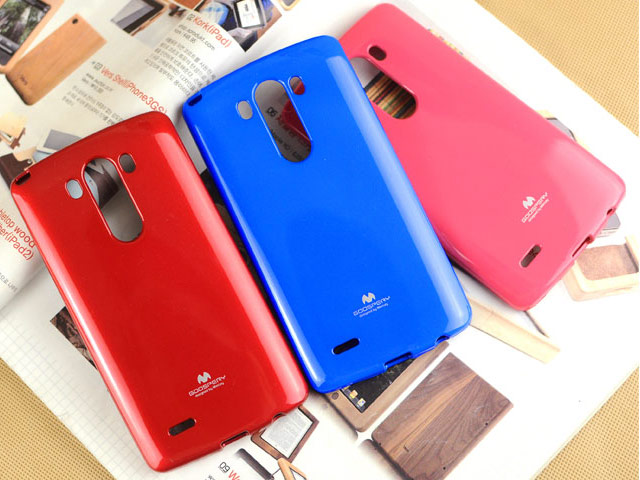 Чехол Mercury Goospery Jelly Case для LG G3 D850 (бирюзовый, гелевый)